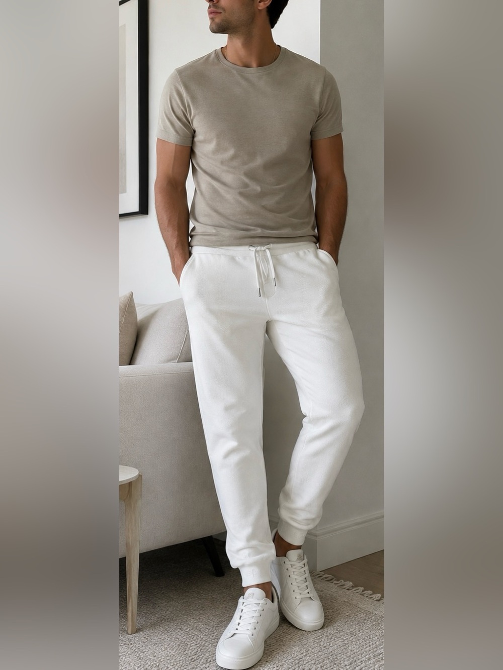 Eleven Paris Off-White Drawstring Sweatpants
